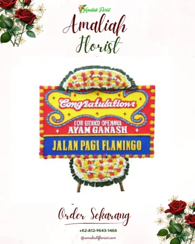 Bunga Papan Congratulation di Parang Loe